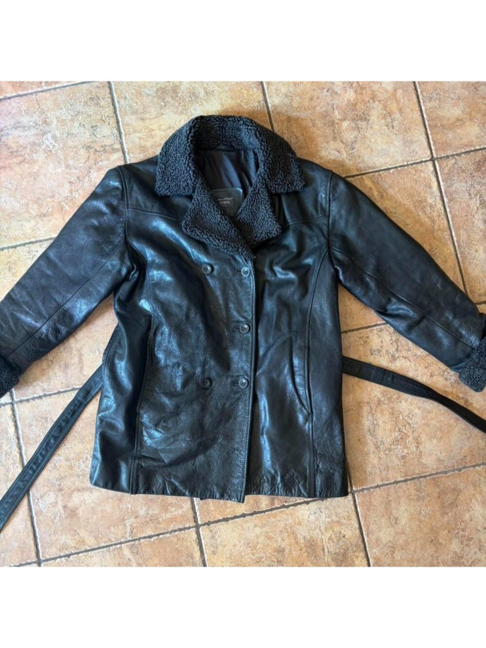 Marc o polo Black leather jacket Fall/ Winter Staple Piece Large